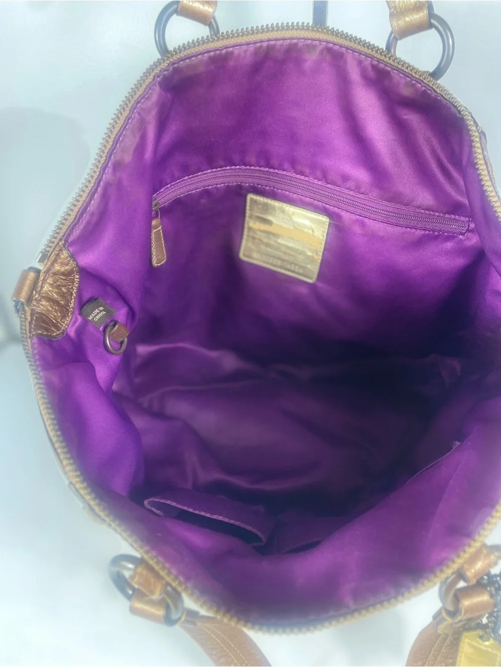 Coach Bronze Madison Audrey Satchel Y2K